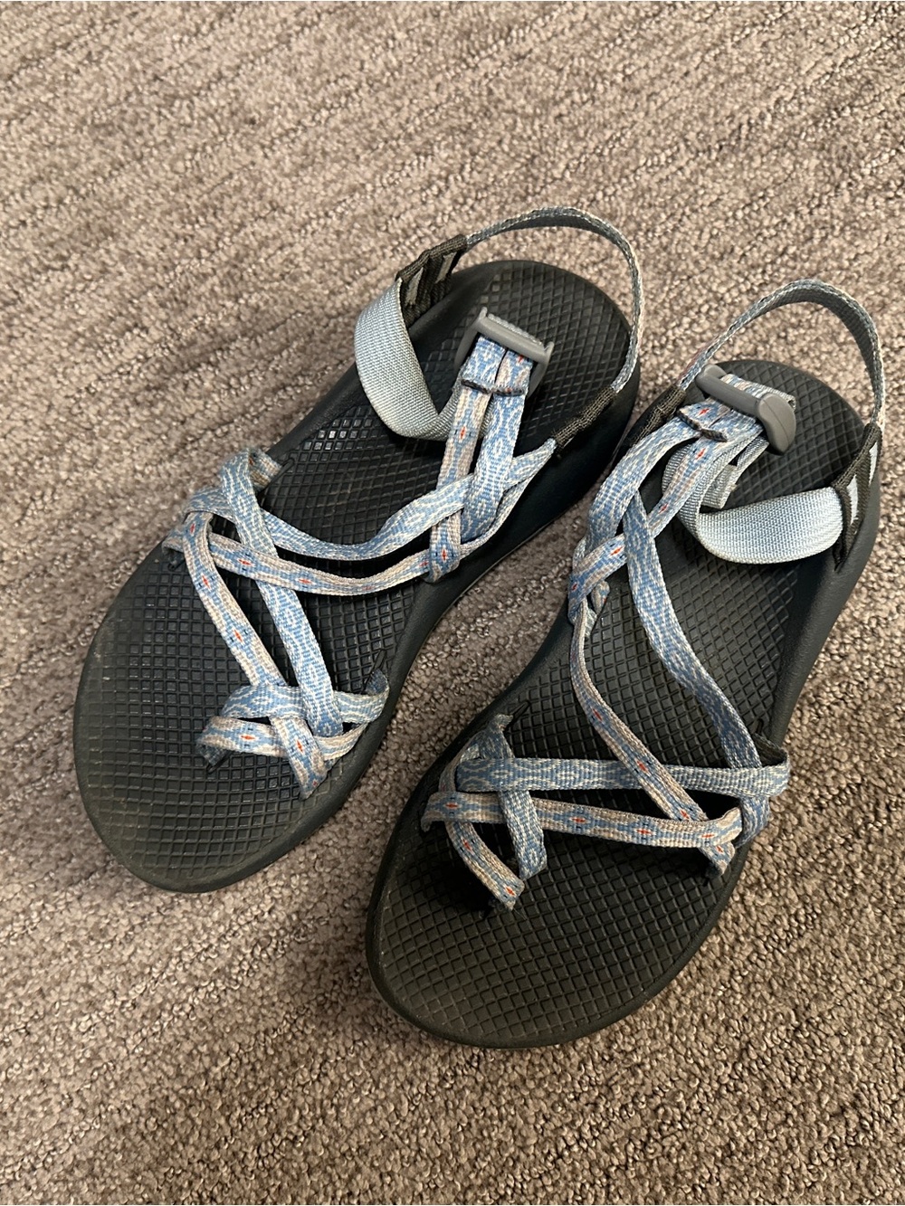 Women’s Chacos Light Blue Strappy Outdoor Sandals